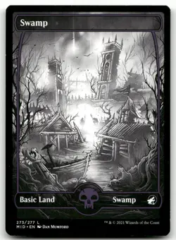 Swamp (273) #273 (LP) Midnight Hunt MID Magic MTG - Image 1