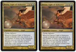 Bruna, Light of Alabaster x2 2012 Avacyn Restored Multi-Color Mythic MTG NM AZ1 - Image 1