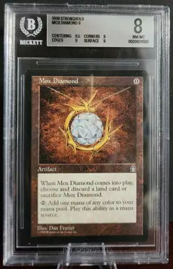 1998 Magic The Gathering Stronghold - Mox Diamond - BGS 8 (9.5/8.0/9.0/8.0) - Image 1