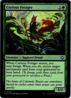 Curious Forager FOIL U Bloomburrow 169 NM NM-LP - Image 1