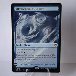 Magic: The Gathering Uthros Titanic Godcore Edge of Eternities M0260 Blue Land - Image 1