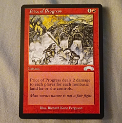Price of Progress Exodus Regular Red Uncommon Instant MTG English - Image 1