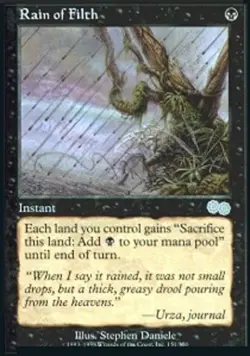 1x Rain of Filth Moderate Play MTG Magic - Kid Icarus - - Image 1