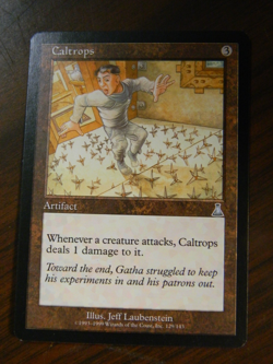MTG Pre-Modern Urza's Destiny Artifact Uncommon Caltrops Near Mint Cond - Image 1