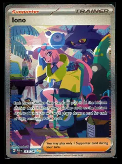 2024 Pokemon SV Paldean Fates PAF EN Iono #237/091 NM - Image 1