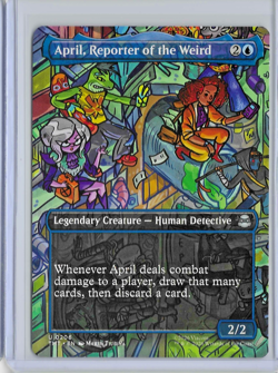 April Reporter of the Weird - Borderless - Teenage Mutant Ninja Turtles - MtG NM - Image 1