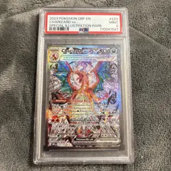 2023 Charizard EX Pokemon Obsidian Flame 223/197 Special Illustration Rare PSA 9 - Image 1