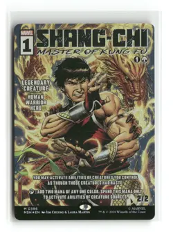 Shang-Chi, Master of Kung Fu (Borderless) [MSH - 0396] Mythic Foil NM Marvel ... - Image 1