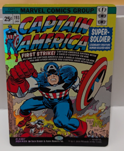 Captain America, Super-Soldier Borderless FOIL MSH 0387 Marvel Super Heroes - Image 1