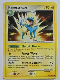 Pokemon TCG Manectric Holo Rare 11/127 Platinum - Image 1