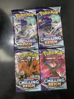 Four Pokemon Chilling Reign Sword & Shield Sealed Booster Pack - Lot Of 4 - Image 1