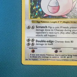 Pokemon Vintage Shadowless Holo Chansey 003/102 Base Set 1999 Wotc - Image 5