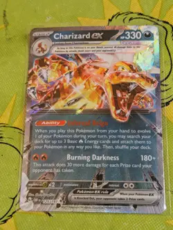 Charizard ex 125/197 Double Rare Obsidian Flames Pokemon Holo Near Mint - Image 1