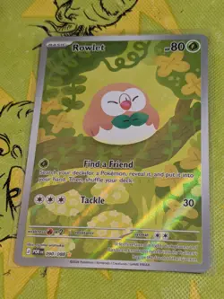 Rowlet 090/088 Holo Illustration Rare Perfect Order Pokemon Near Mint - Image 1