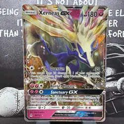 Pokemon TCG Xerneas GX Full Art Holo Ultra Rare Forbidden Light 90/131 EN 2018 - Image 1