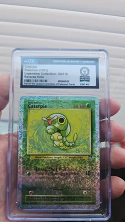 Pokemon CGC Graded Caterpie Legendary Collection 69/110 EN Reverse Holo 2002 - Image 1