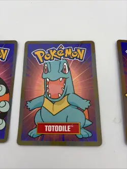 RARE 2000 Pokemon Totodile Ledyba Togepi Betty Crocker Fruit Roll-Up Hyper Promo - Image 3