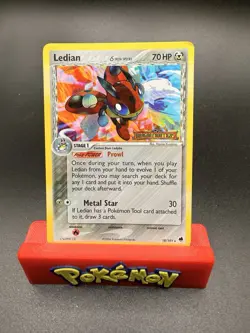 Pokemon TCG Ledian (Delta Species) 18/101 Reverse Holo EX Dragon Frontiers - LP - Image 1