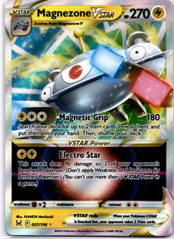 Pokemon TCG Magnezone VSTAR 057/196 Swsh11 Lost Origin Holo Rare Near Mint - Image 1