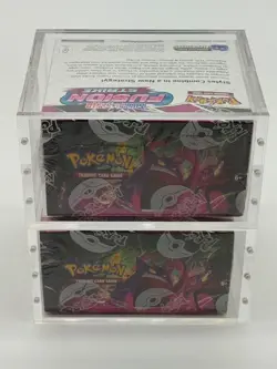 Lot of (2) Pokemon TCG SWSH Fusion Strike Booster Box SEALED w/Acrylic Case - Image 5