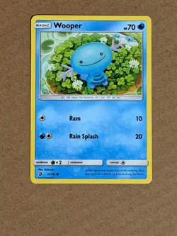 Wooper 25/70 Dragon Majesty Pokemon LP Shibuzoh. - Image 1