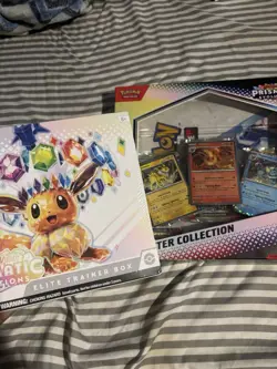 Pokemon TCG Prismatic Evolution ETB & 1 Poster Collections - Image 1
