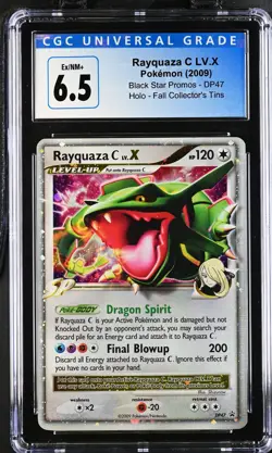Rayquaza C LV.X DP47 Fall Collector's Tin Pokemon CGC 6.5 Ex/nm+ - Image 1