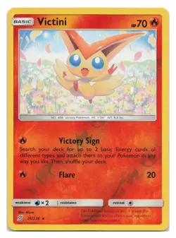 Victini 26/236 Rare Unified Minds Pokemon Reverse Holo 2019 - Image 1