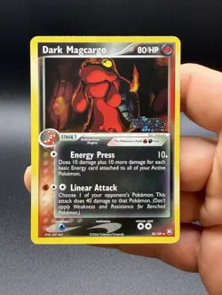 LP-NM Dark Magcargo EX Team Rocket Returns 38/109 Reverse Holo Stamped Pokemon - Image 1