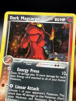 LP-NM Dark Magcargo EX Team Rocket Returns 38/109 Reverse Holo Stamped Pokemon - Image 2