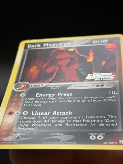 LP-NM Dark Magcargo EX Team Rocket Returns 38/109 Reverse Holo Stamped Pokemon - Image 3