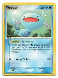 Wooper 81/109 Common Team Rocket Returns Pokemon 2004 - Image 1