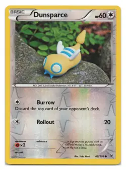 Dunsparce 68/108 Common Roaring Skies Pokemon Reverse Holo 2015 YUKA MORII - Image 1