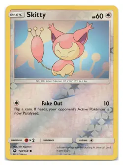 Skitty 120/168 Common Celestial Storm Pokemon Reverse Holo 2018 - Image 1