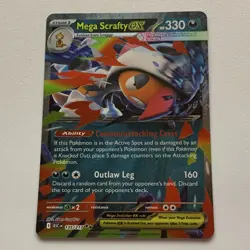 Mega Scrafty EX 135/217 Ascended Heroes Holo Ultra Rare English Full Art - Image 1