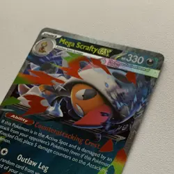 Mega Scrafty EX 135/217 Ascended Heroes Holo Ultra Rare English Full Art - Image 3