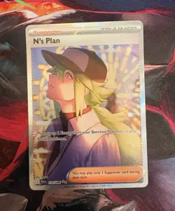 Pokemon TCG The Pokemon Company N's Plan 170/086 SAR Full Art Holo English - Image 1