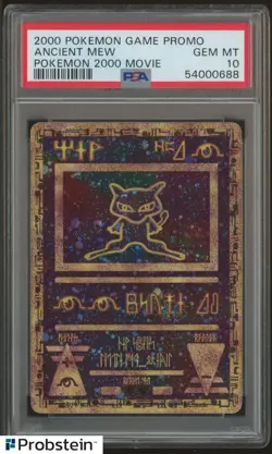 2000 Pokemon Game Promo Pokemon Movie Ancient Mew PSA 10 GEM MINT - Image 1