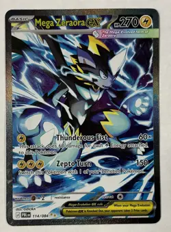 Pitch Black Pokemon TCG ME05 Mega Zeraora EX 114/084 SIR English - Image 1