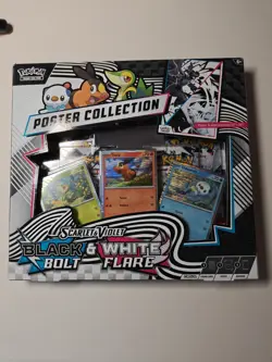 Pokemon TCG: Black Bolt & White Flare- Unova Poster Collection, Factory Sealed - Image 1