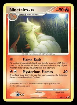 Ninetales 36/127 Rare Platinum Pokemon Lightly Played - Image 1