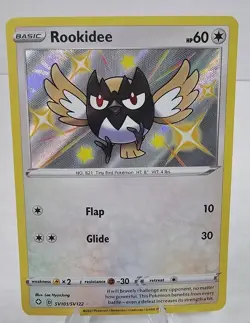 Pokemon Rookidee SV101/SV122 Shining Fates Shiny Vault Holo Rare Sword & Shield - Image 1
