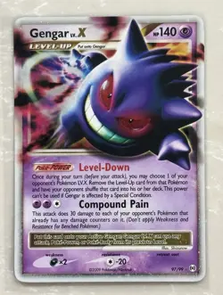 The Pokemon Company Gengar LV.X 97/99 Arceus Holo Ultra Rare - Image 1