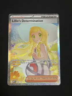 Pokemon TCG Lillie's Determination Holo Card 184/132 Mega Evolution Sir - Image 1