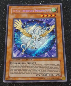 Yugioh KRISTALLUNGEHEUER SAPHIRPEGASUS , ct04-de002 secret rare deutsch Exc ! - Image 1