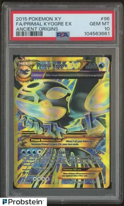 2015 Pokemon XY Ancient Origins #96 Primal Gyogre Ex FA PSA 10 GEM MINT - Image 1
