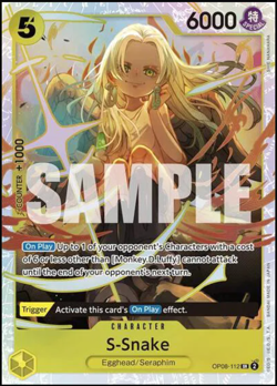 S-Snake Snake OP08-112 SR One Piece NM - Image 1