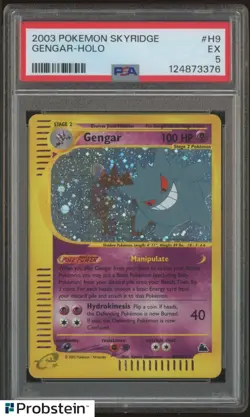 2003 Pokemon Skyridge #H9 Gengar Holo PSA 5 EX - Image 1