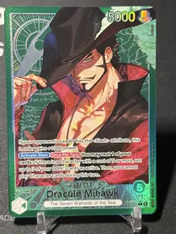 DRACULE MIHAWK - One Piece OP14-020 - AA Alt Art Leader - The Azure Sea's Seven - Image 1
