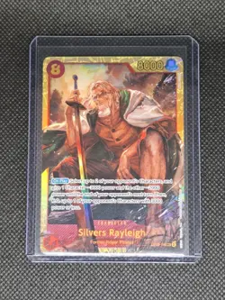 Silvers Rayleigh One Piece OP08-118 Two Legends Gold Secret Rare - Image 1